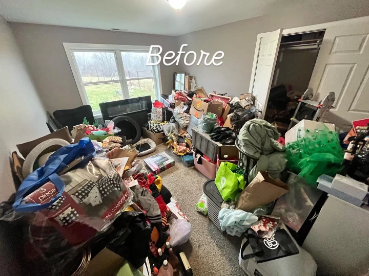 Bedroom before estate cleanout and senior downsizing service serving Orange County, Dutchess County, Ulster County, Bergen County, Hudson Valley, Northern New Jersey, Sussex County, Connecticut, Fairfield County, Litchfield Hills, Rockland County, Westchester County
