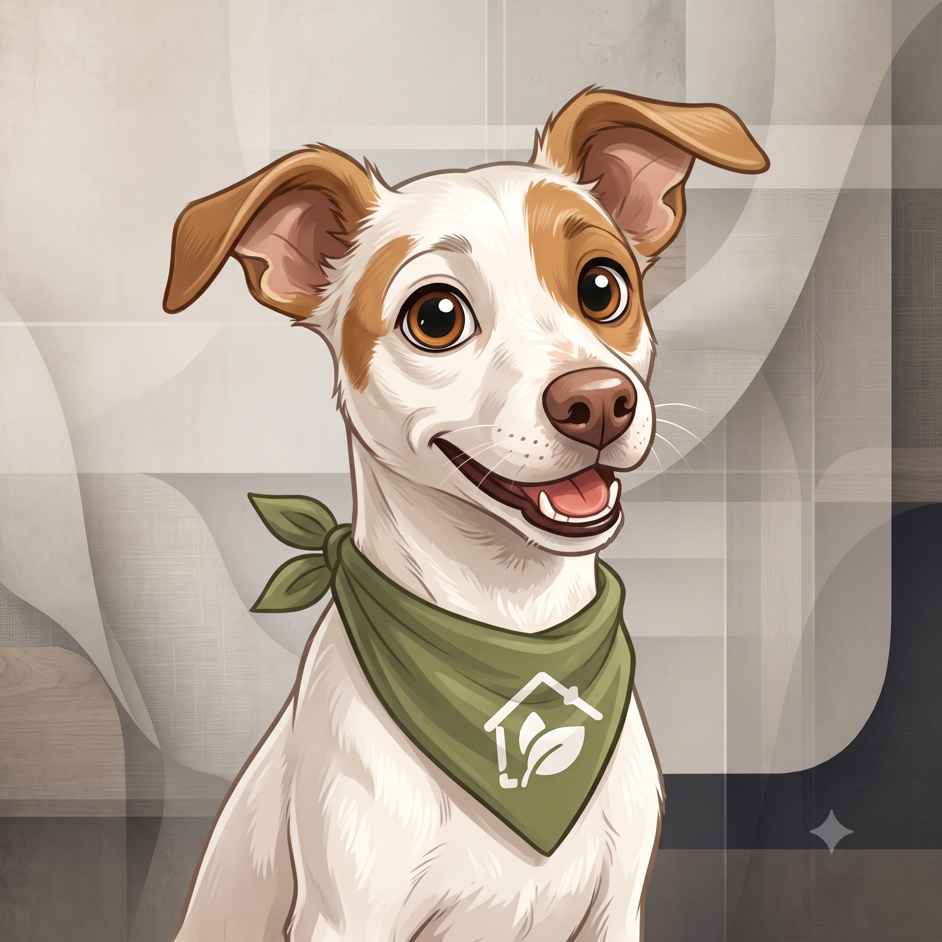 Izzy the Fresh Start dog mascot